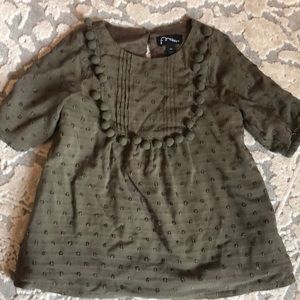 Art Class Pom Pom detail Dress